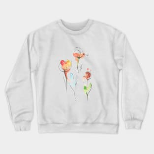 Watercolor flowers Crewneck Sweatshirt